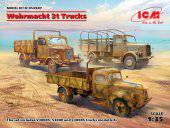 ICM DS3507 Wehrmacht 3t Trucks (V3000S KHD S3000 L3000S) 1:35