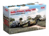 ICM DS3514 1:35 Battle of France, spring 1940. French combat vehicles (Panhard 178 AMD-35, FCM 36, Laffly V15T) 