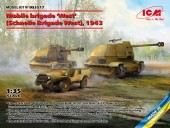 ICM DS3517 Mobile brigade West Brigadet 1943 Marder 10.5cmleFH16(Sf) FCM36(f) LafflyV15T 1:35