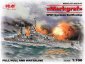 ICM S.017 Markgraf (full hull & waterline) WWI German Battleship 1:700