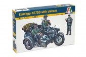 ITALERI 0317s 1:35 ZUNDAPP KS 750 with sidecar