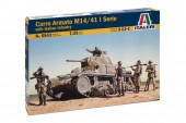 Italeri 6543 1:35 CARRO ARMATO M13/40 with BERSAGLIERI - 6 figures