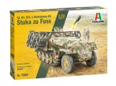 Italeri 7080 1:72 German Armored Fighting Vehicle Sd. Kfz. 251/1 Wurfrahmen Stuka zu Fuss - with 3 figures