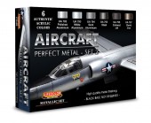 LIFECOLOR CS48 Aircraft Perfect Metals Set 2 6 x 22 ml