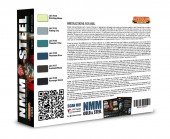 LIFECOLOR CS54 NMM Non Metallic Metal Set 2 STEEL 6 x 22 ml