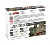 LIFECOLOR CS60 US Army 1950/84 Vietnam & Korea Olive Drab 6 x 22 ml