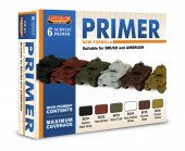 LIFECOLOR PS01 6 Coloured Acrylic Primers 6 x 22 ml