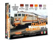 LIFECOLOR XS14 Italian Railways Set # 2 6 x 22 ml