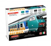 LIFECOLOR XS18 Italian Railways Set # 3 6 x 22 ml
