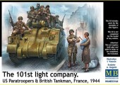 Master Box Ltd. MB35164 101th light company US paratroopers and British tankmen 1:35