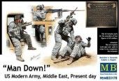 Master Box Ltd. MB35170 Man Down! U.S. Modern Army,Middle east 1:35