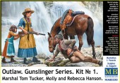 Master Box Ltd. MB35203 Outlow. Gunslinger series Kit No.1. Marshal Tom Tucker,Molly a.RebeccaHanson 1:35