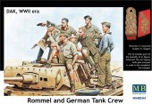 Master Box Ltd. MB3561 Rommel & German tank crew DAK, WWII era 1:35