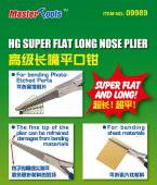 Master Tools 9989 HG Super Flat Long Nose Plier  