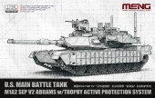 Meng Meng 72-016 U.S. Main Battle Tank M1A2 SEP V2 Abrams w/Trophy Active Protection System 1:72