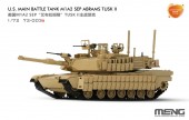MENG-Model 72-003a U.S. Main Battle Tank M1A2 SEP Abrams TUSK II (Accurate Color Edition) 1:72