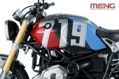 MENG MT-003t BMW R nineT Option 719 Mars Red/Cosmic Blue Pre-colored Edition 1:9