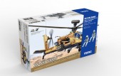 MENG QS-005s AH-64D Saraf Heavy Attack Helicopter (Israeli Air Force) Special Edition (incl. Two Resin figures) 1:35