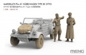 MENG-Model VS-019 Marseille's Pkw.K1 Kübelwagen Type 82 OTTO (incl. 3D printed tires and two figures) 1:35