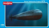 Micro Mir  AMP MM350-023 Soviet submarine Project 673 1:350