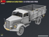 MiniArt 35199 German 3t 4x4 Cargo Truck 3.6-6700A Early Prod 1:35