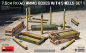 MINIART 35398 1:35 7.5cm PaK40 Ammo Boxes w/Shells Set 1