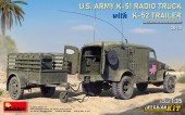 MiniArt 35418 US Army K-51 Radio Truck w/K-52 Trailer. Interior Kit 1:35