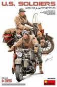 MiniArt 35422 U.S. Soldiers w/ WLA Motorcycles 1:35