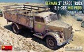 MiniArt 35449 German 3t Cargo Truck 3,6-36S Mid Prod. PmQ600-Type 1:35