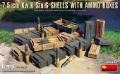 MiniArt 35457 7,5 cm Kw.K Stu.G Shells with Ammo Boxes 1:35
