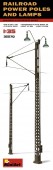 MiniArt 35570 Railroad Power Poles & Lamps 1:35