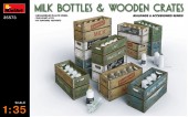 MINIART 35573 1:35 Milk Bottles & Wooden Crates