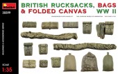 MiniArt 35599 British Rucksacks Bags & Folded Canvas WW2 1:35