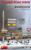 MiniArt 35609 German Road Signs WW2 (Ardennes Germany 1945) 1:35
