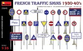 MINIART 35645 1:35 French Traffic Signs 1930-40â€™s