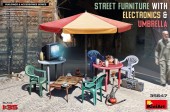 MiniArt 35647 Street Furniture With Electronics & Umbrella 1:35