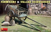 MINIART 35657 1:35 Farm Cart with Village Accessories