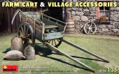MiniArt 35657 Farm Cart with Village Accessories 1:35