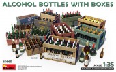 MiniArt 35665 Alcohol Bottles w/Boxes 1:35