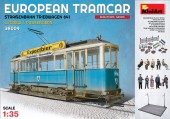 MINIART 38009 1:35 European Tramcar (Strassenbahn Triebwagen 641) with Crew & Passengers - 10 figures