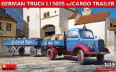 MiniArt 38023 German Truck L1500S W/Cargo Trailer 1:35