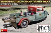 MiniArt 38063 Tempo E400 Railway Maintenance Truck with Personnel 1:35