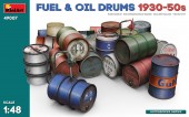 MINIART 49007 1:48 Fuel and Oil Drums 1930-50s