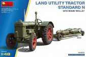 MiniArt 50003 Land Utility Tractor Standard N  with Bomb Trolley 1:48
