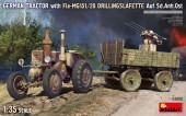 MiniArt 53008 German Tractor with Fla-MG151/20 Drillingslafette Auf Sd.Anh.Ost 1:35