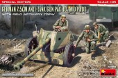 MiniArt 53010 German 7.5cm Anti-Tank Gun PaK 40. Mid Prod w/ Artillery Crew. Special Edition 1:35