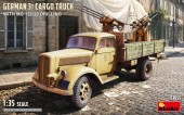 MiniArt 53055 German 3t Cargo Truck with MG 151/20 Drilling 1:35