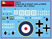 MiniArt 35074 DINGO Mk.II SCOUT CAR w/CREW Pz.Kmpf. Mk.I 202(e) 1:35