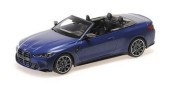 MINICHAMPS 155021030 1:18 BMW M4 CABRIOLET - 2020 - MATT BLUE METALLIC - MINICHAMPS