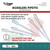 Mirage Hobby 100001 MIRAGE MODELLERS PIPETTES (5 pcs + 1 free pc. / each 2 ml) 